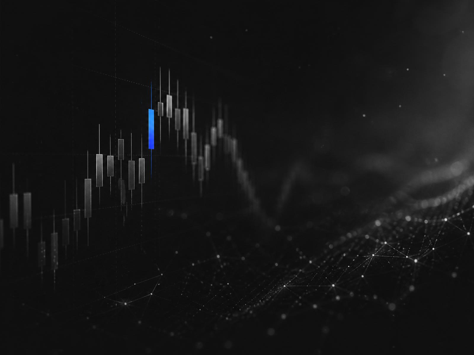 Dark financial data visualization